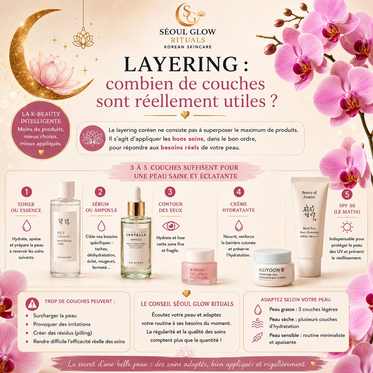 blog par seoul glow rituels sur le layering combien de couches sont réellement utiles dans la routine skincare coréennes k-beauty medicube anua