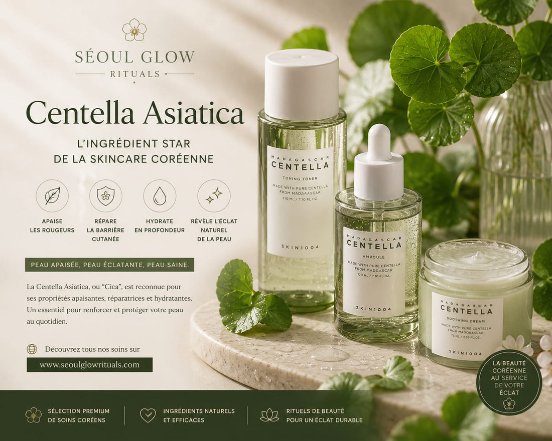 Centella Asiatica Cica - Ingrédient star de la skincare coréenne K-Beauty | Séoul Glow Rituals