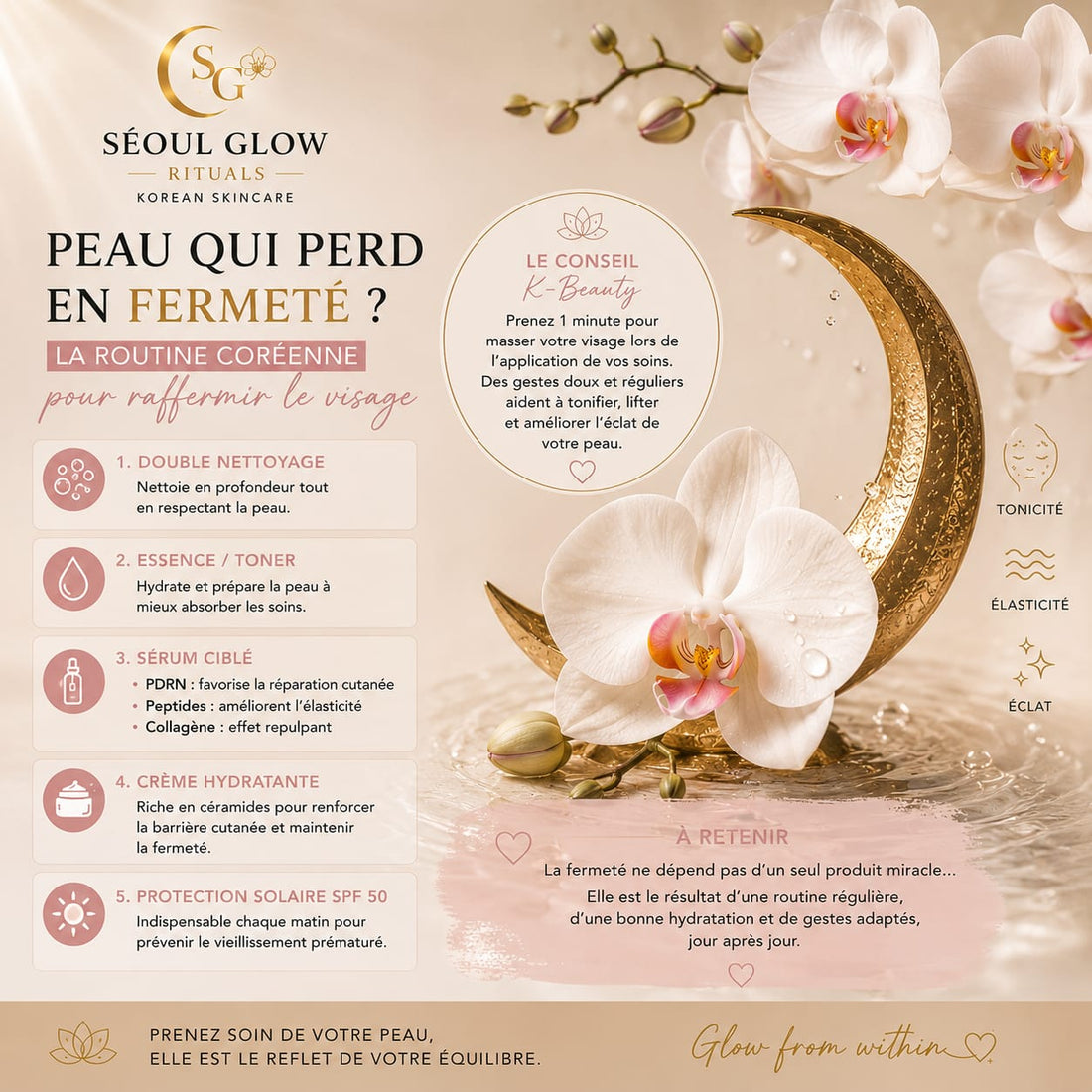 peau qui perd en fermeté explication et conseils k-beauty et soins coréens du visage avec seoul glow rituals