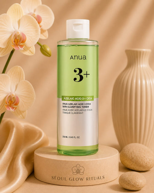 ANUA Azelaic Acid 3 Cica Skin Clarifying Toner 250ml - Toner K-beauty purifiant à l'acide azélaïque et Centella Asiatica