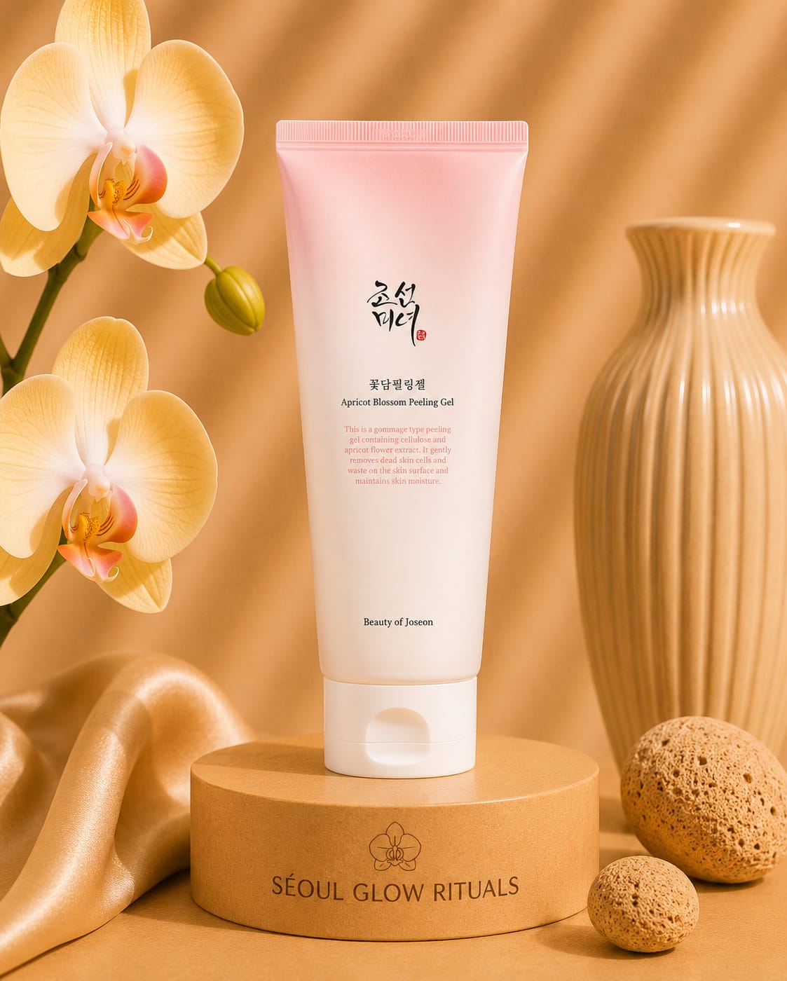 Beauty of Joseon Apricot Blossom Peeling Gel 100ml – Gel gommant K-beauty à la fleur d'abricotier pour une peau lisse et lumineuse – Seoul Glow Rituals