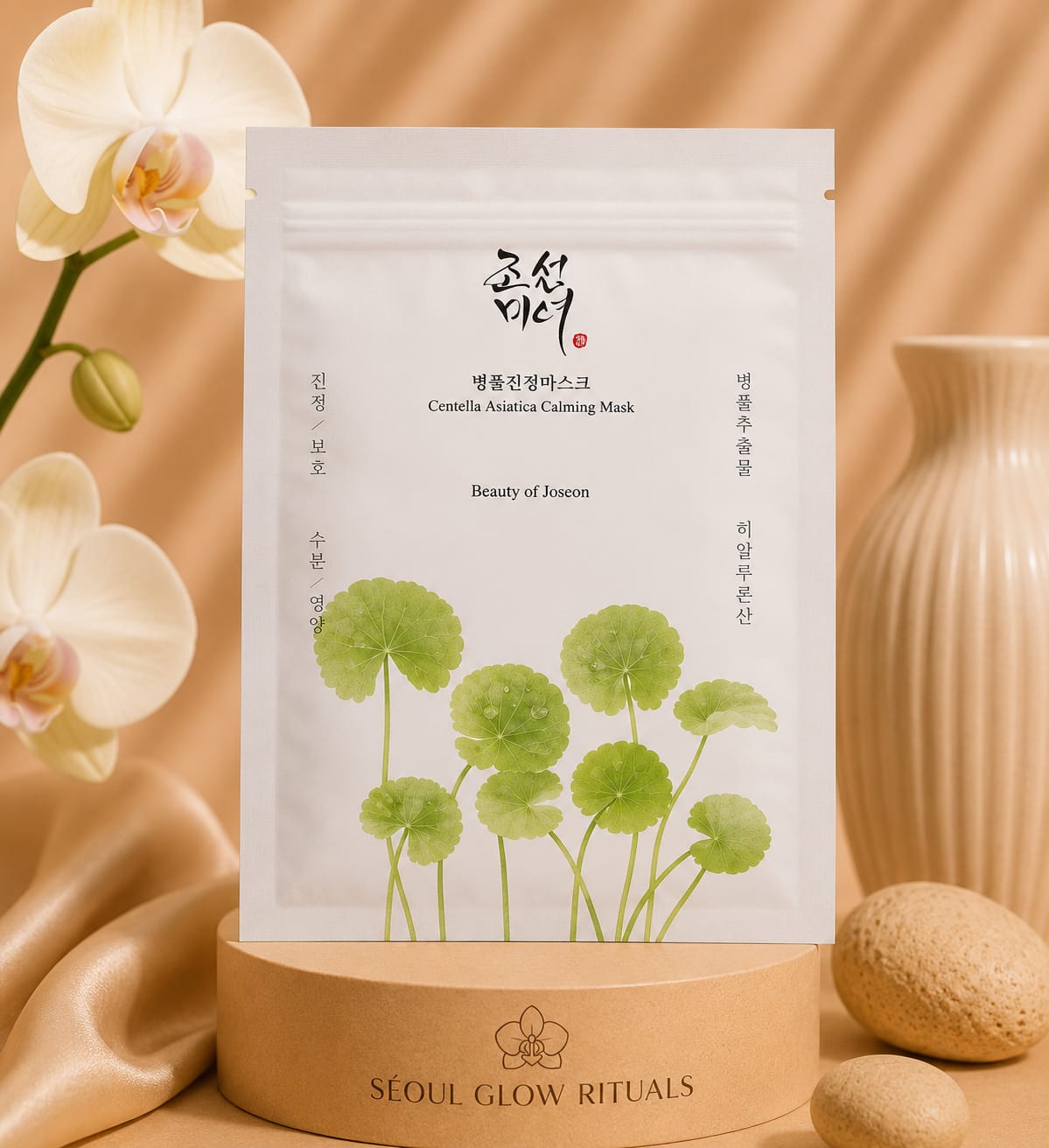 Beauty of Joseon Centella Asiatica Calming Mask 25ml – Masque tissu apaisant K-beauty à la Centella pour une peau calmée et hydratée – Seoul Glow Rituals