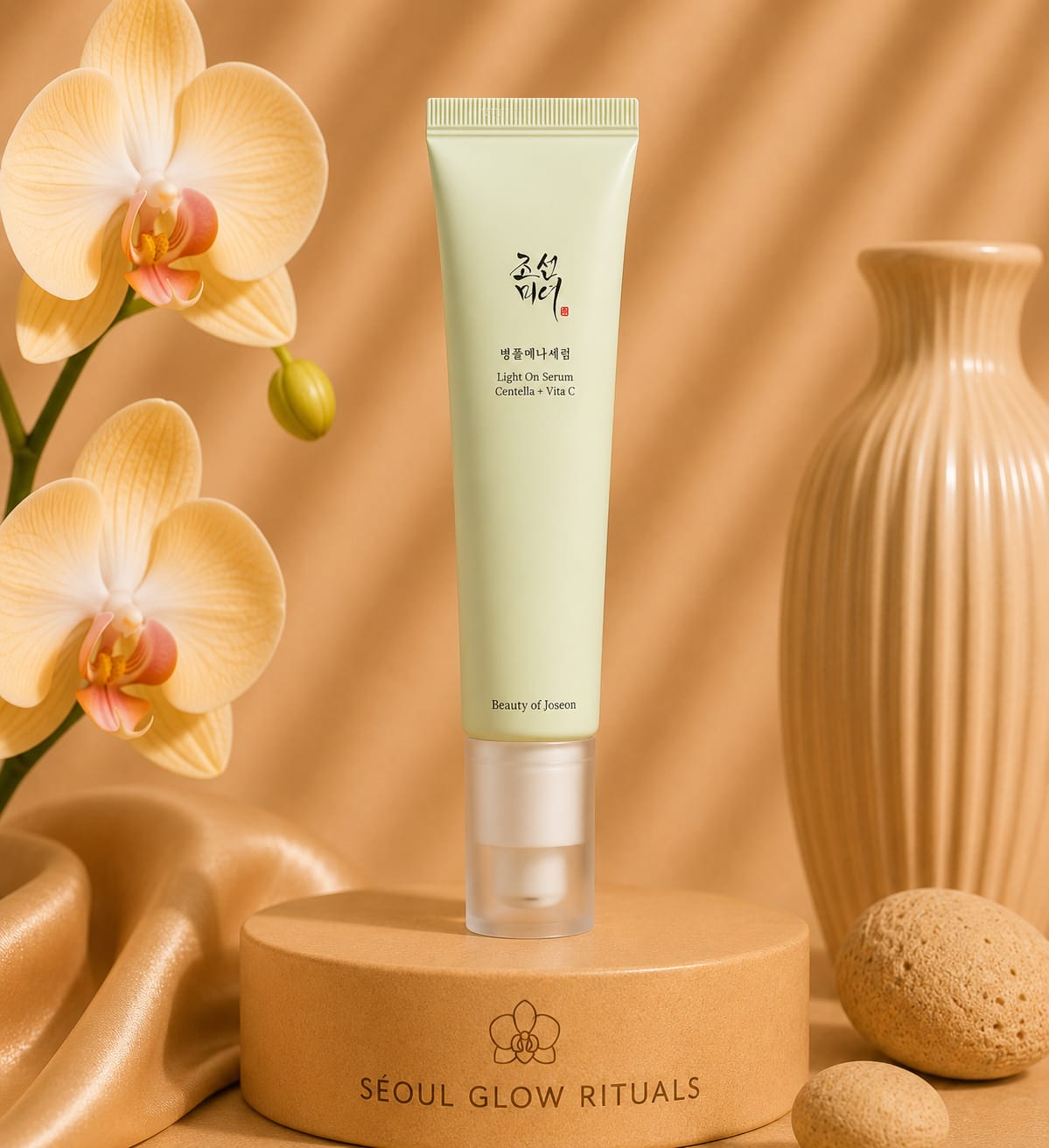 Beauty of Joseon Light On Serum Centella+Vita C 30ml – Sérum éclat K-beauty à la Centella Asiatica et Vitamine C pour un teint unifié et lumineux – Seoul Glow Rituals