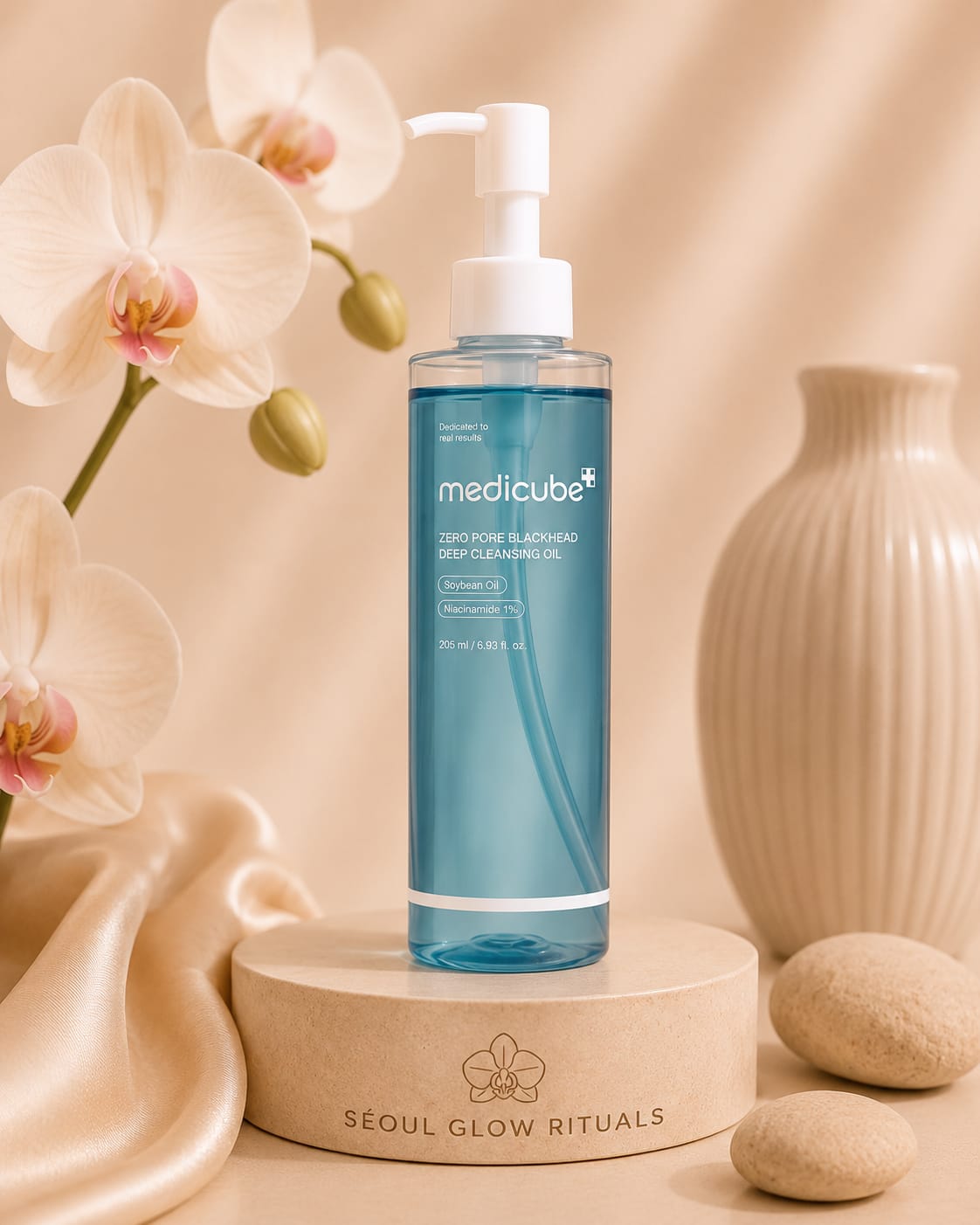 Medicube Zero Pore Blackhead Deep Cleansing Oil - Démaquillant purifiant anti-points noirs - Seoul Glow Rituals

